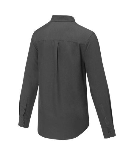 Elevate Mens Pollux Long-Sleeved Shirt (Storm Grey)