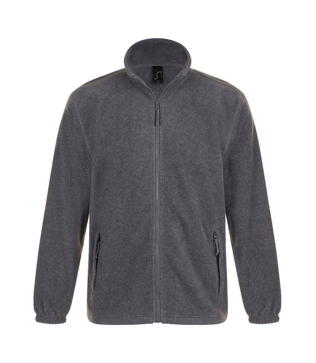 Veste Polaire North Adulte Gris Chiné SOLS-1
