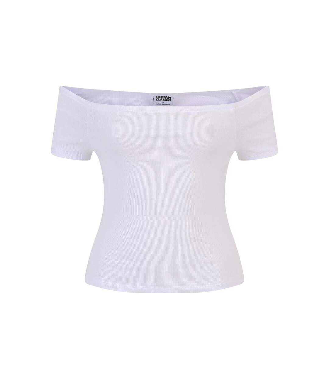 T-shirts Motif/style Côtelé Femme Blanc Olive Urban Classics-2