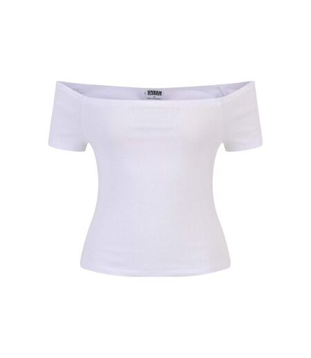 T-shirts Motif/style Côtelé Femme Blanc Olive Urban Classics