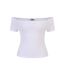 T-shirts Motif/style Côtelé Femme Blanc Olive Urban Classics-2