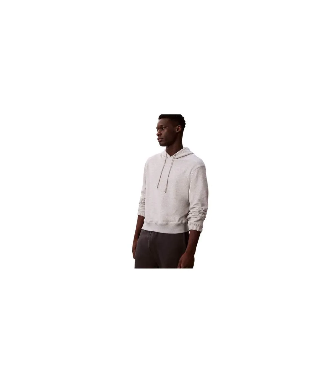 Sweat Motif/style Logo Homme Gris Chiné Calvin Klein-1