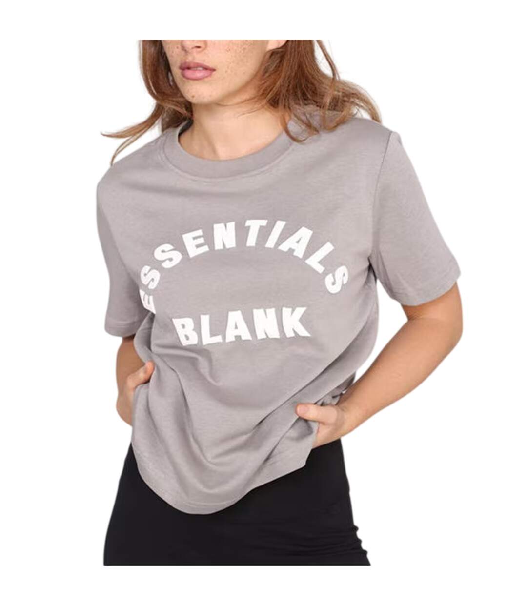 Womens/ladies Oversized Boyfriend T-shirt Alloy Blank Essentials-3