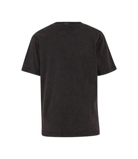 Womens/ladies Vintage Everyday T-shirt Black Build Your Brand
