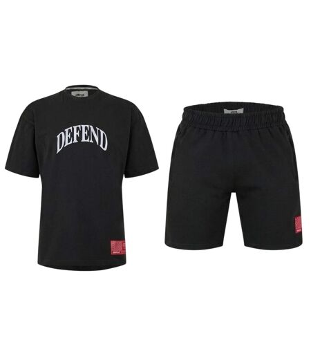 Ensemble T-shirt Et Short Defend Homme Noir DFND London