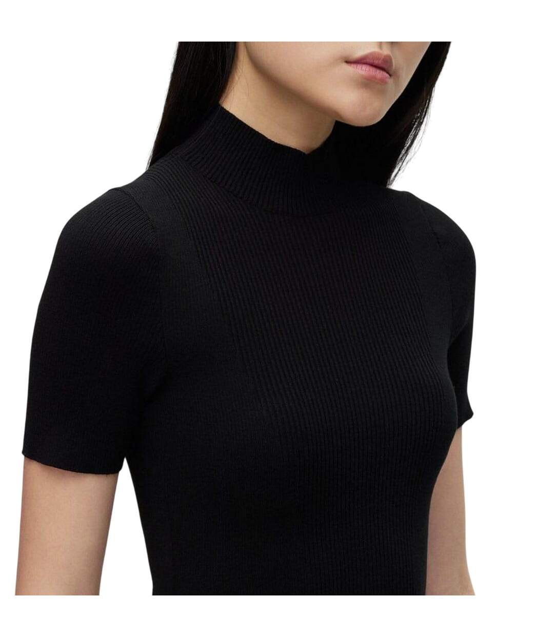 Womens/ladies Sharizy Dress Black Hugo-3