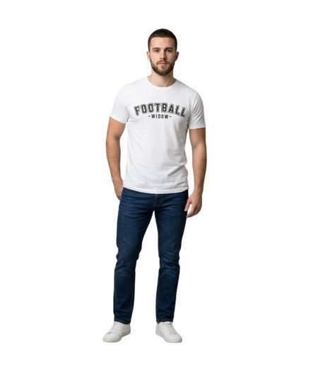 T-shirt Football Widow Homme Blanc AWD