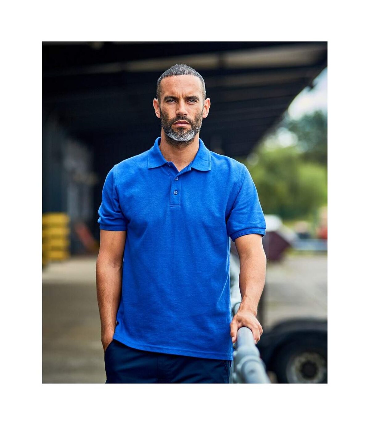 PRO RTX Mens Premium Polo Shirt (Royal Blue)