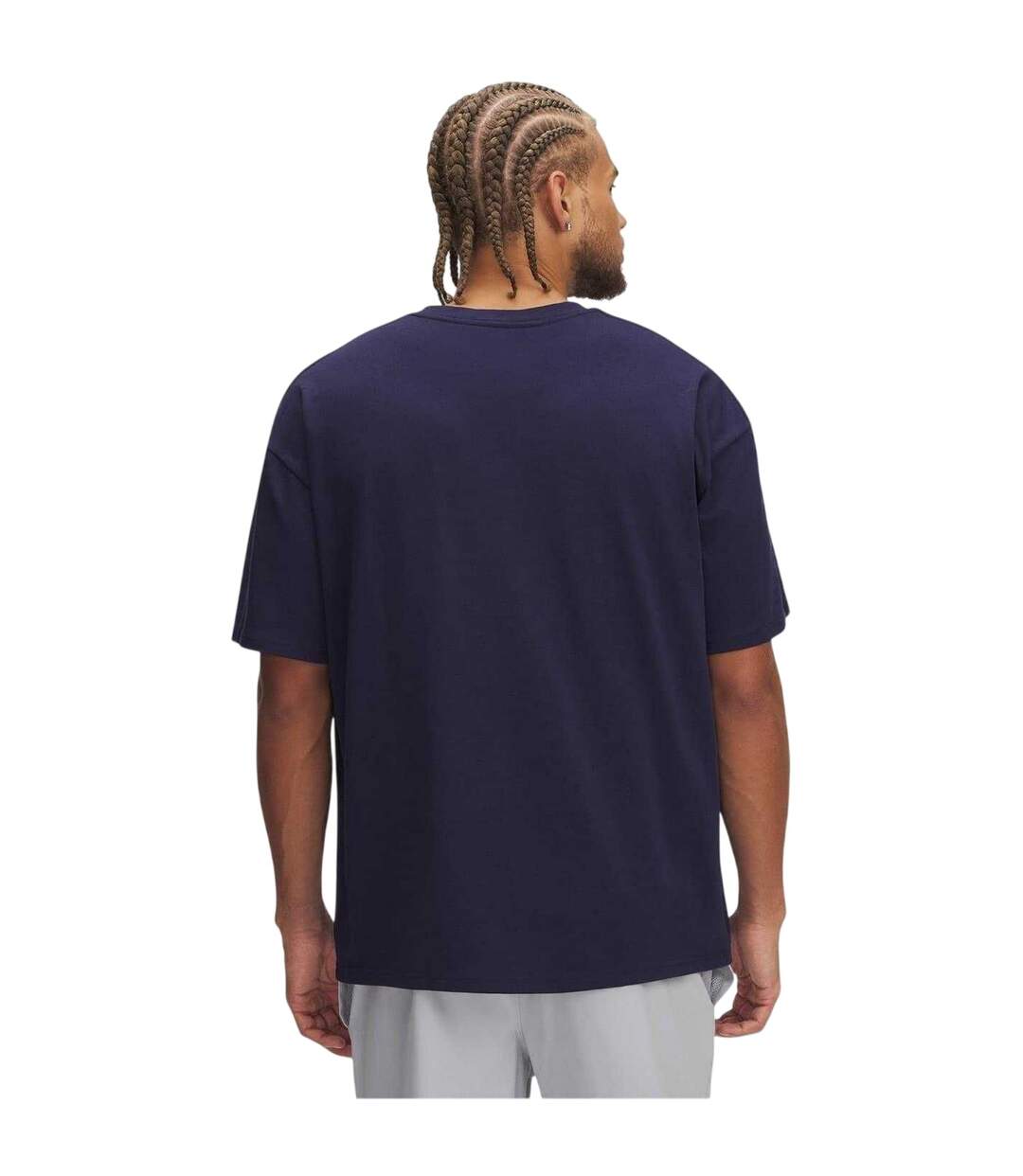 T-shirt Motif/style Logo Rectangulaire Homme Bleu Under Armour-2