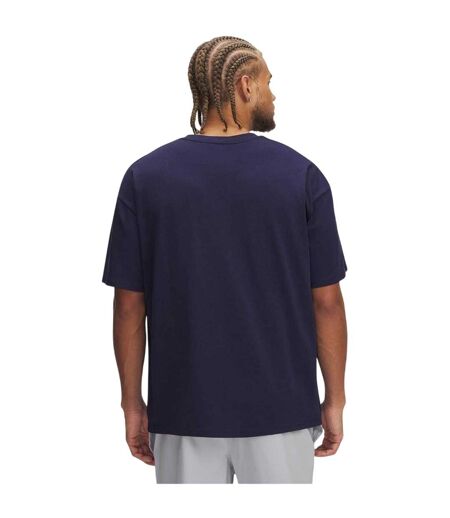T-shirt Motif/style Logo Rectangulaire Homme Bleu Under Armour