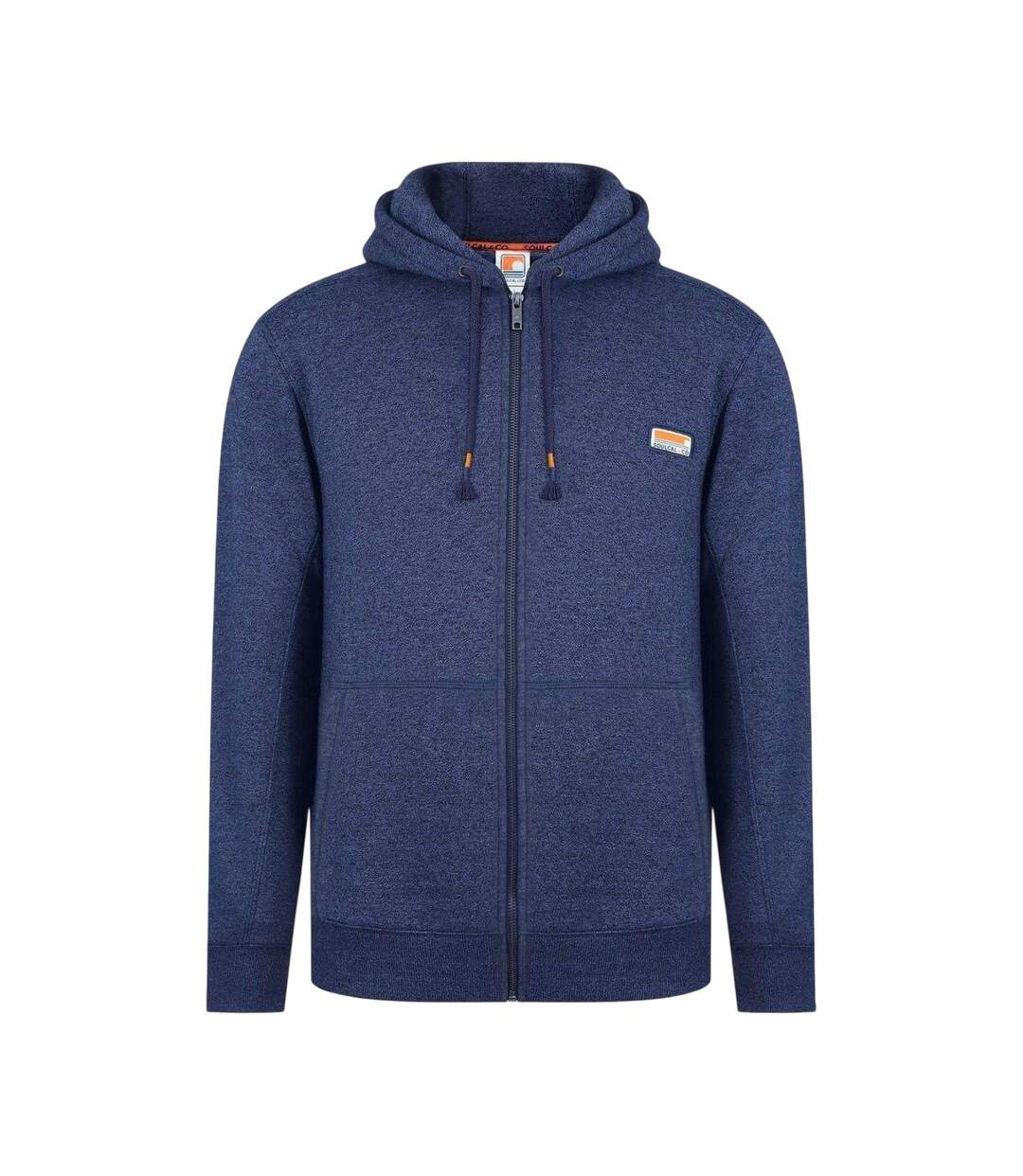 Mens Signature Cotton Full Zip Hoodie Indigo Marl SoulCal-1