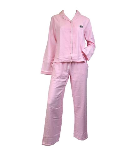 Pyjama Femme MINNIE en Coton -Chaleur,Douceur et Confort- MICKEY HS3563 Rose Boutonné