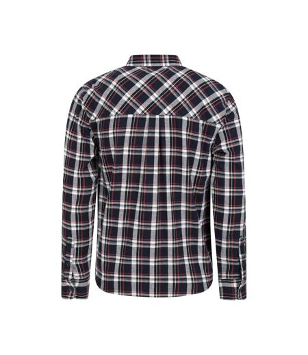 Mens trace flannel long-sleeved shirt active red Mountain Warehouse
