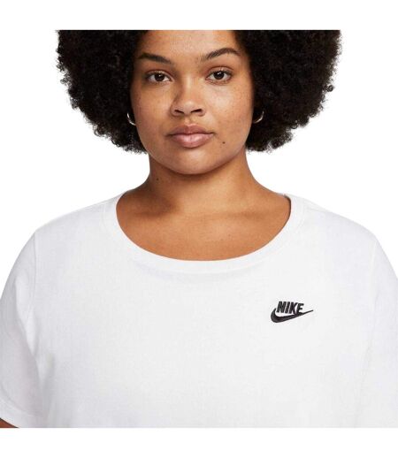 Womens/ladies Nsw Club T-shirt White Black Nike