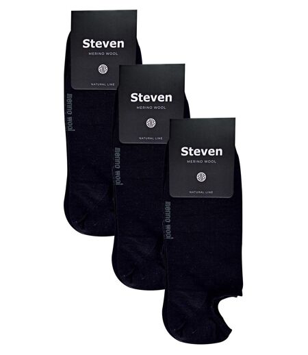 Steven - 3 Pairs Mens Merino Wool Invisible Socks