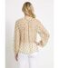 Blouse voile motifs métallisés encolure V-2
