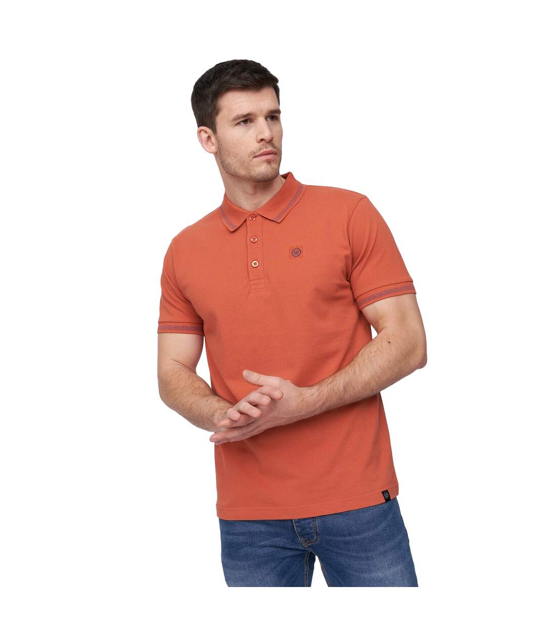 Polo feltar homme corail Duck and Cover-1