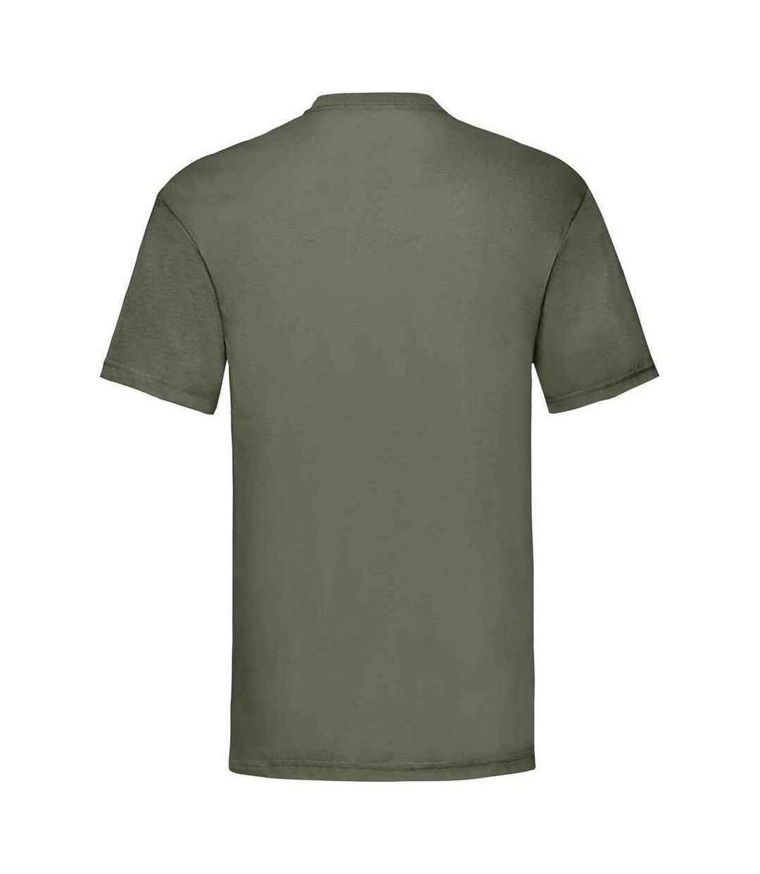 T-shirt valueweight homme olive classique Fruit of the Loom-2