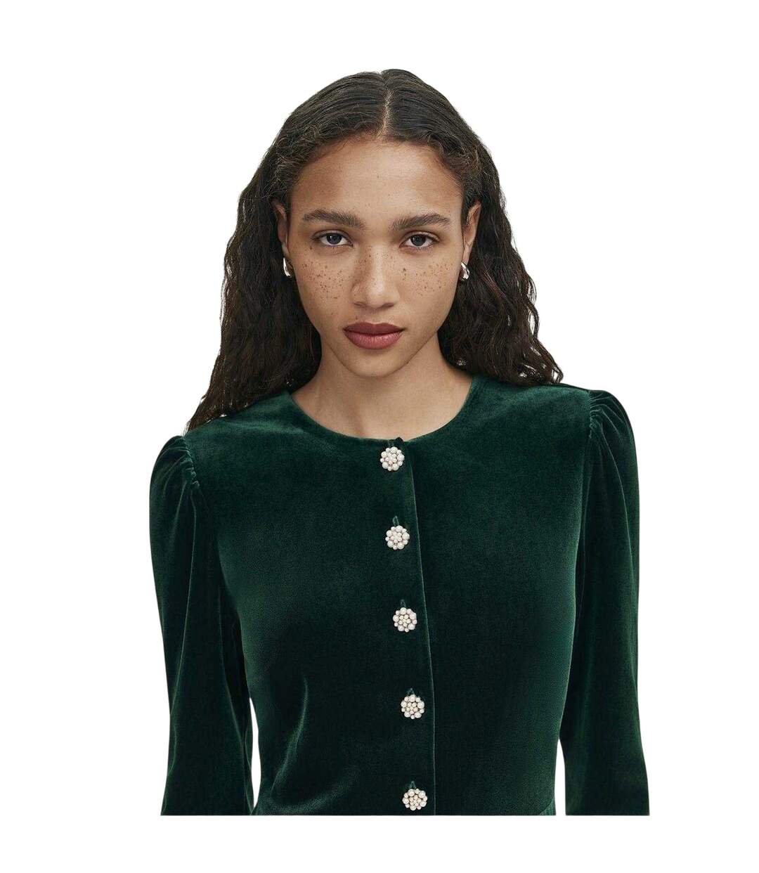 Robe Rae Femme Vert Foncé Finery-3