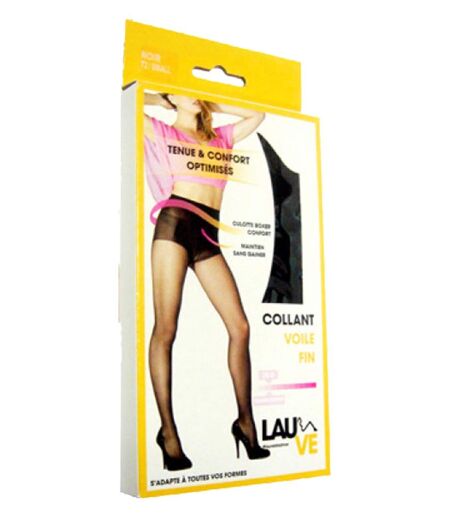 Collant Voile Femme Confort et Résistance LAUVE- Pack de 3 Paires- Collant 20Den Voile Culotte Confort Ambre