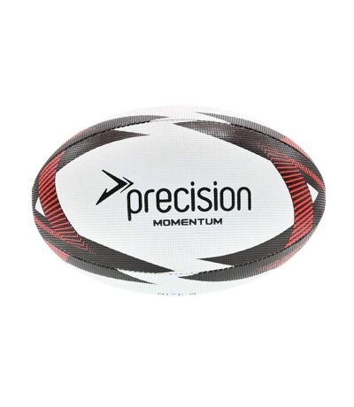 Ballon d'entraînement de rugby momentum taille 3 blanc / noir / rouge Precision