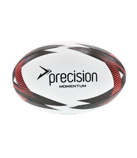 Ballon d'entraînement de rugby momentum taille 3 blanc / noir / rouge Precision