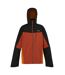 Mens birchdale waterproof hooded jacket red ochre/black Regatta-1
