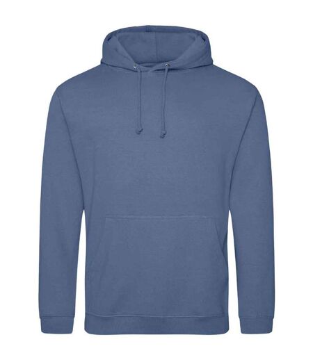 Unisex adult college hoodie atlantic blue Awdis