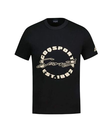 T-Shirt noir homme le coq sportif contemporain n°1