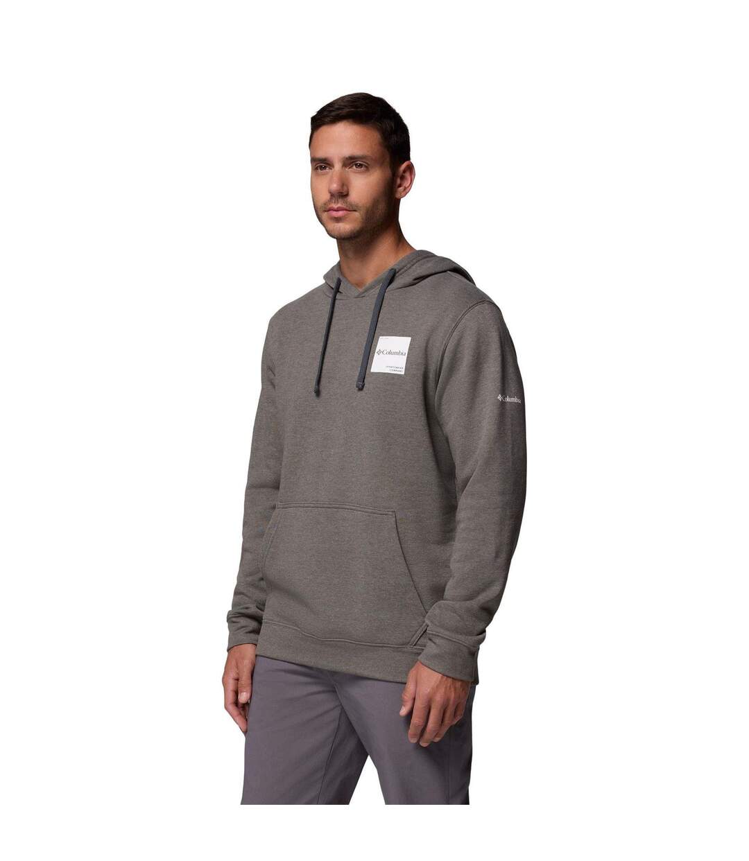 Sweat À Capuche Trek Homme Anthracite Columbia-3