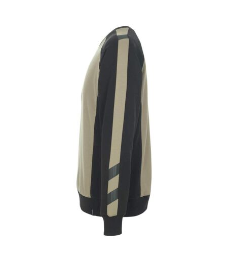 Mens Witten Unique Sweatshirt Light Khaki Black Mascot