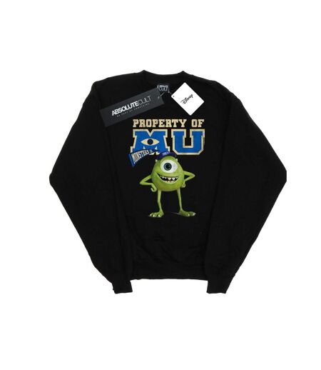 Disney Sweatshirt Womens/Ladies Monsters University Property Of MU Mike (Noir) - UTBI29582