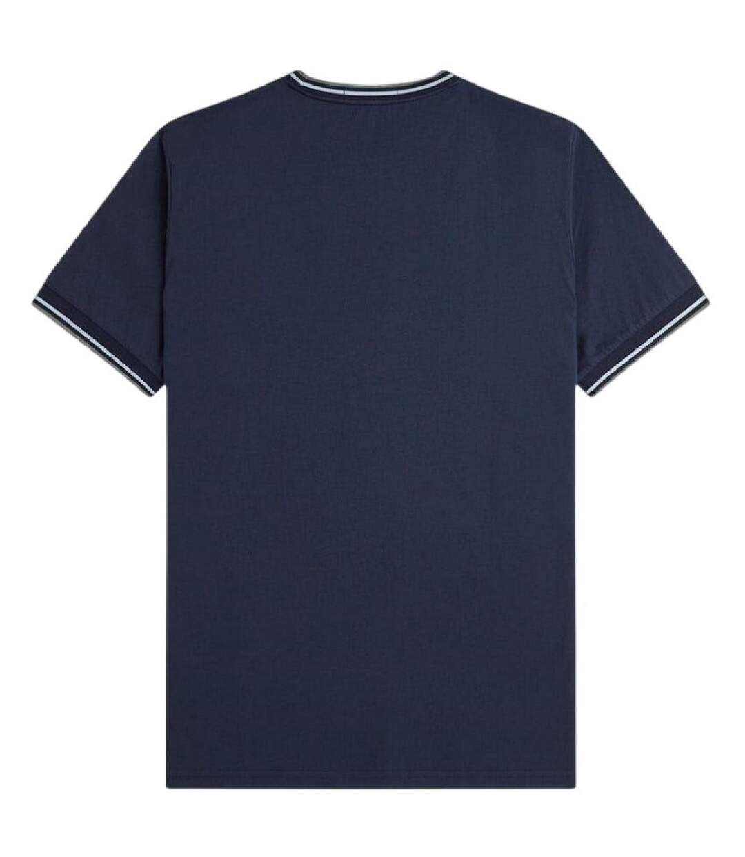 Mens Tipped T-shirt Airforce Blue Fred Perry-3