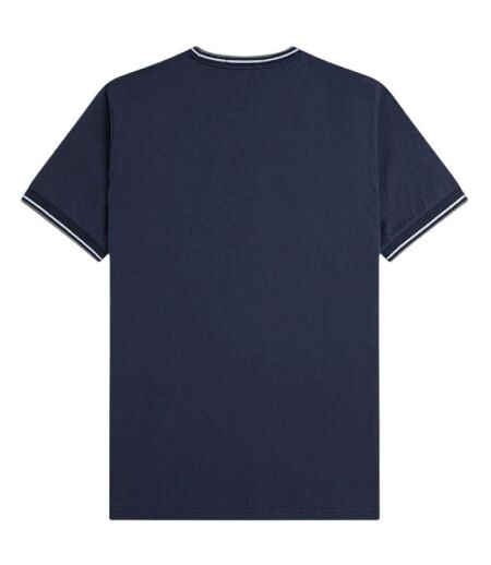 Mens Tipped T-shirt Airforce Blue Fred Perry