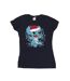 Disney Femmes/Les femmes Lilo And Stitch Christmas Lights - T-shirt en coton à motif d'esquisse (Bleu marine) - UTBI25669-1