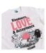 T-shirt Kindness Love And Acceptance Adulte Blanc Blanc Cassé Moomin-4