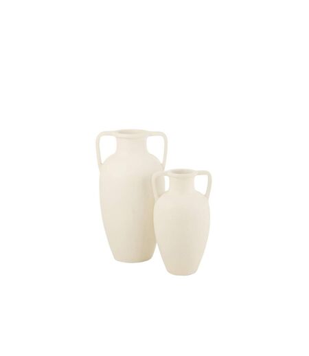 Vase Déco Uni Amphore 66cm Blanc