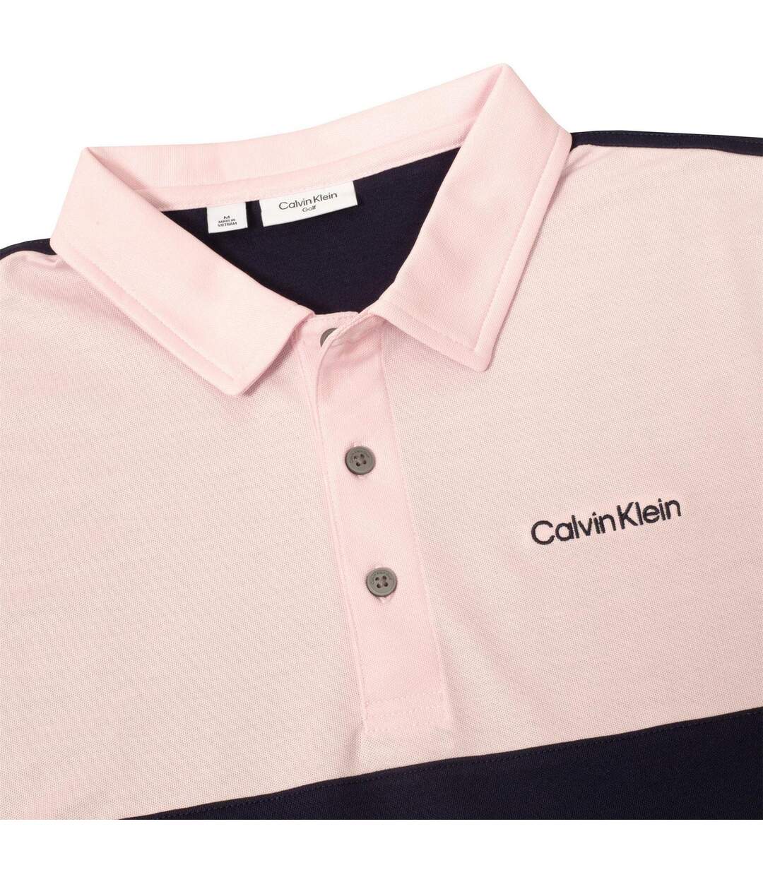Polo Motif/style Brodé Homme Bleu Marine Rose Calvin Klein-3
