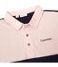 Polo Motif/style Brodé Homme Bleu Marine Rose Calvin Klein-3
