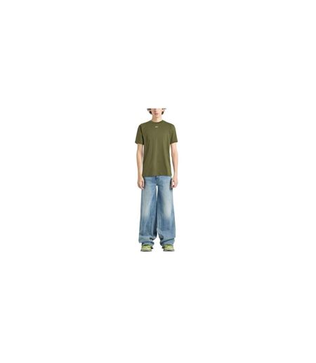 T-shirt Off Stamp Homme Blanc Vert Mousse Off White