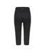 Womens/ladies Polyester Blend Capri Black Slazenger-2