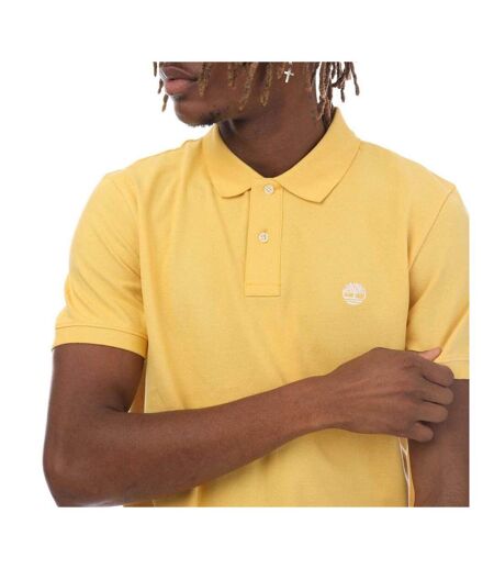 Polo Manches Courtes Millers River Homme Jaune Timberland