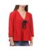 Blouse Rouge Femme Teddy Smith Tara - L