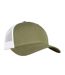 Casquette Trucker Motif/style Rétro Kaki Foncé Blanc Flexfit-2