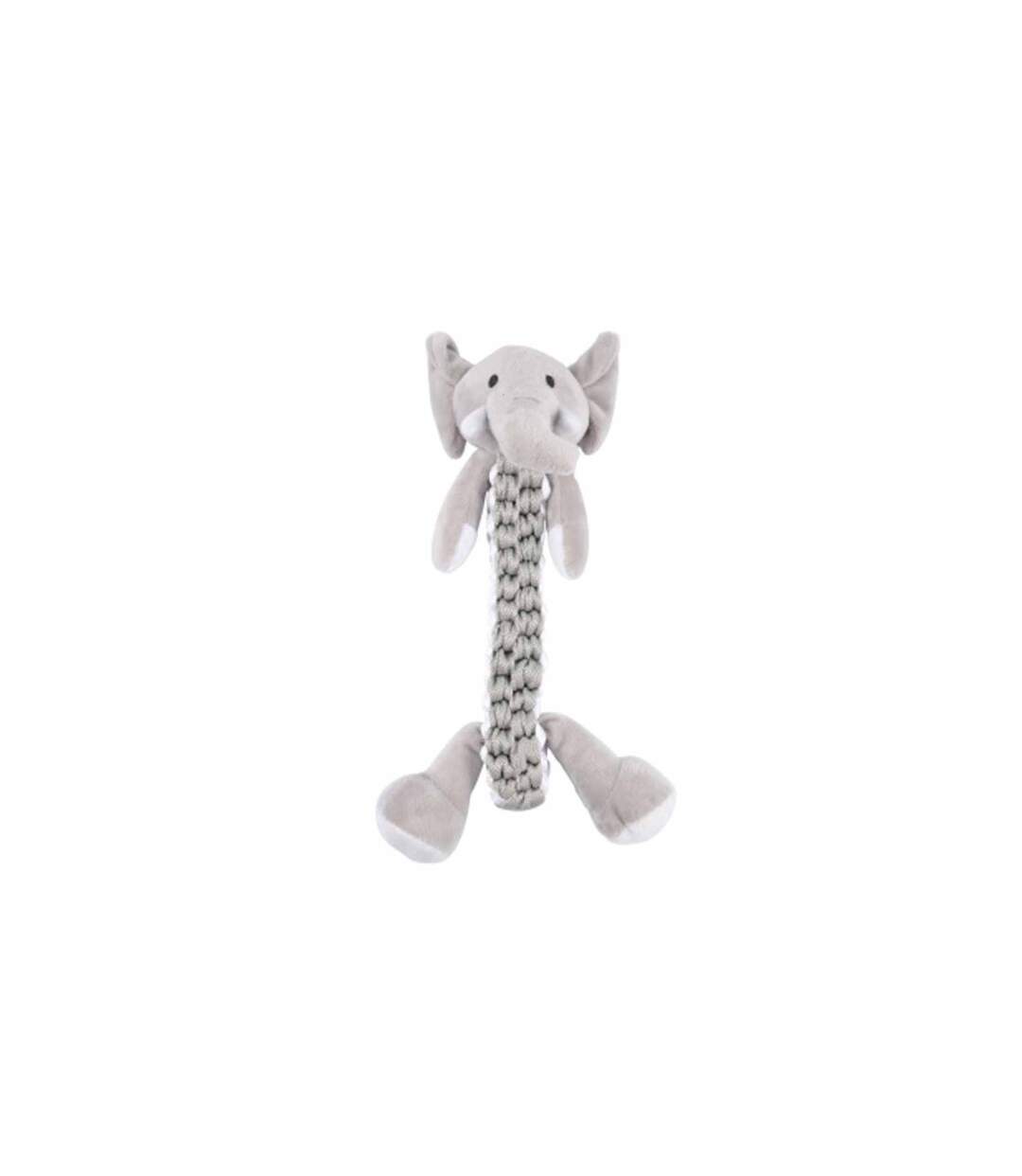 Peluche pour Chien Éléphant 34cm Gris-1