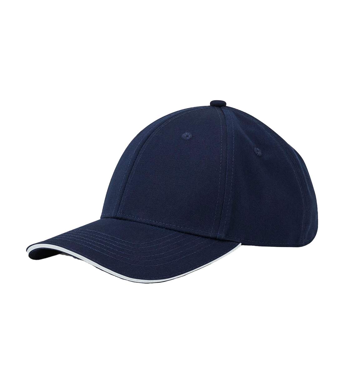 Casquette Earthaware Bleu Marine Français Blanc Beechfield-2