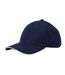 Casquette Earthaware Bleu Marine Français Blanc Beechfield-2