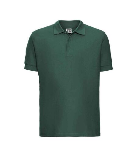 Russell Mens Ultimate Cotton Pique Polo Shirt (Bottle Green)