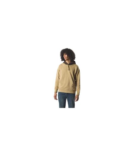 Mens Parthian Cotton Blend Drawstring Hoodie Taupe Pretty Green