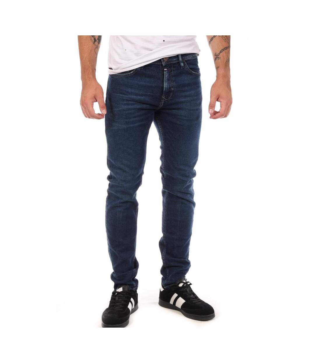Jean slim bleu foncé homme kaporal ninoxss-1